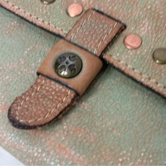 PATRICIA NASH Colli Studded Distressed Wallet